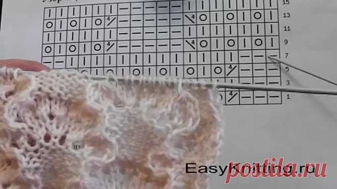 Узор спицами 