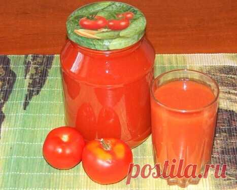Натуральный продукт или как я закрываю томатный сок без соли, сахара и 