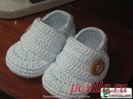 Пинетки с пуговкой. Мастер-класс » В сети – себя просвети!