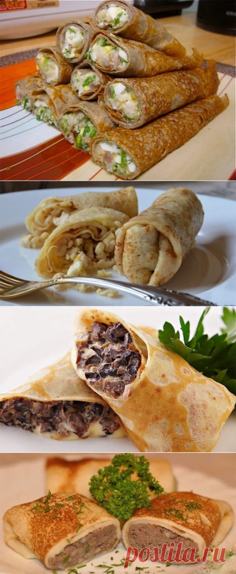 Блинные шедевры с начинками