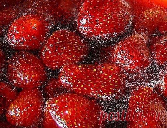 Клубничное варенье без варки
