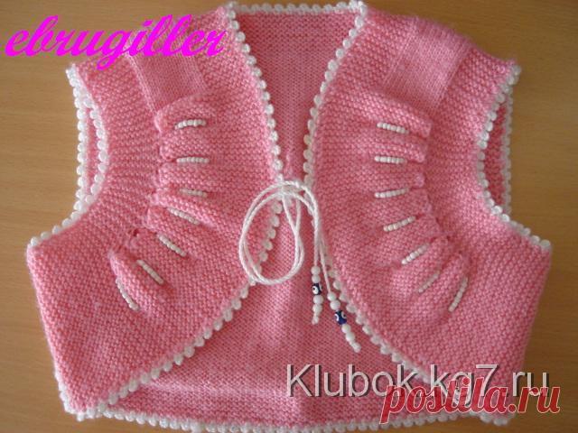 "Складочки-гармошки" - болеро для крошки.