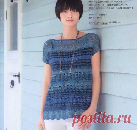 Нежная туника спицами