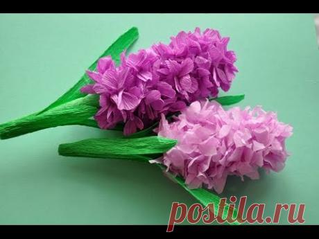 Hiacynt z bibuły krok po kroku# How to make a hyacinth flower DIY