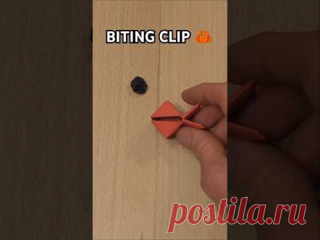 EASY ORIGAMI BITING CLIP TOY TUTORIAL | HOW TO MAKE BITING CLIP ORIGAMI TUTORIAL ART