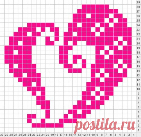 Филейные схемы сердечки