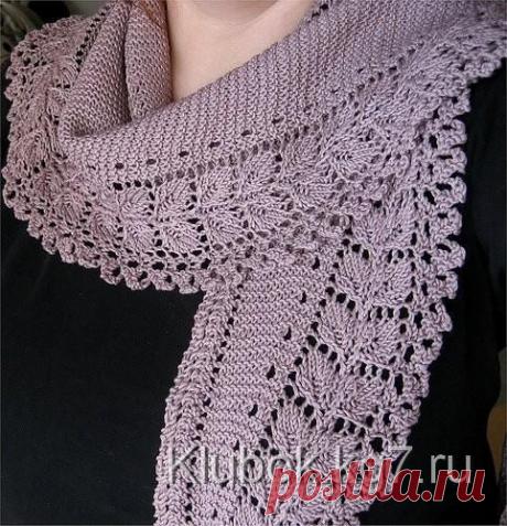 Шарфик с листочками