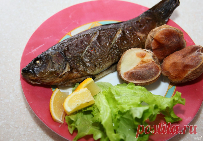 Линь запеченный - пошаговый кулинарный рецепт на Повар.ру
