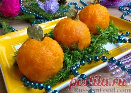 Рецепт: Сырные "Мандаринки" к Новому году на RussianFood.com