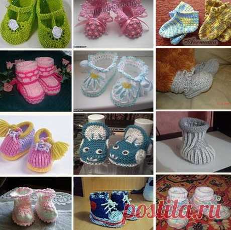 Вязание пинеток для малыша