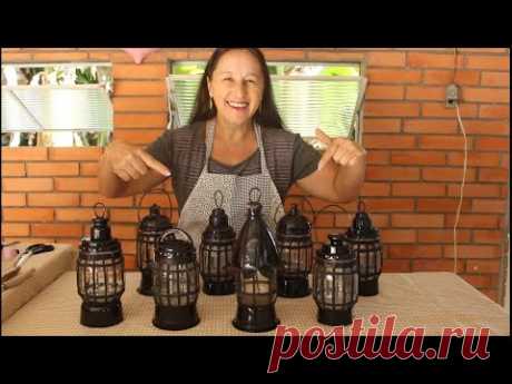 LUMINÁRIA DE JARDIM 100% RECICLADA - FÁCIL E BARATA
