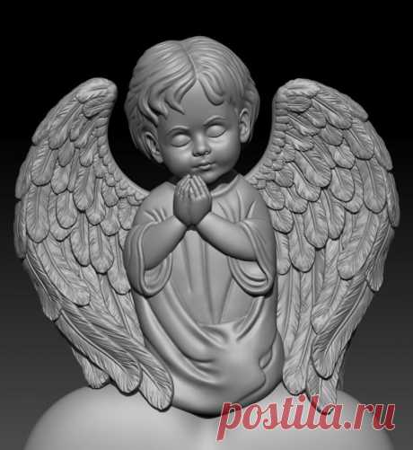 3D STL Model Angel in the heart for CNC Router Aspire Artcam | Etsy