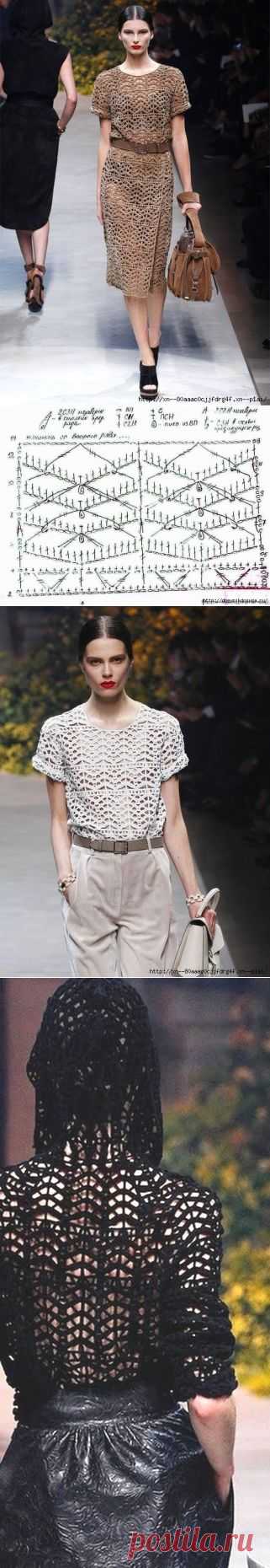 Стильные модели, связанные крючком — Рукоделие