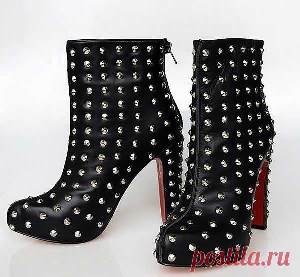 Клепаные ботильоны / Обувь / Модный сайт о стильной переделке одежды и интерьера