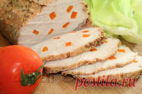 Запеченная свинина и сэндвичи с мясом и овощами