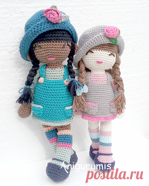 anigurumis: Patrón de muñeca amigurumi Anni