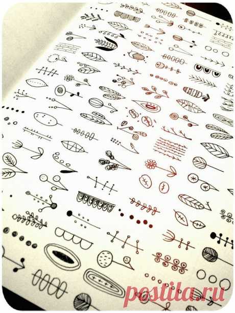 doodle patterns - links through to a great site with lots of good ideas and how to draw | Journaling, scrap booking | Завитки і Зразки Для Малюків