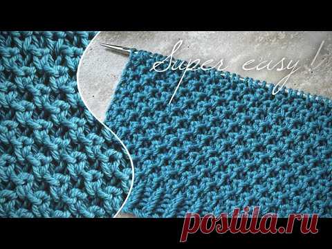 Смотрится роскошно, а вяжется очень просто! Шикарный узор спицами: НОВЫЙ рис / путанка! 💥💥💥