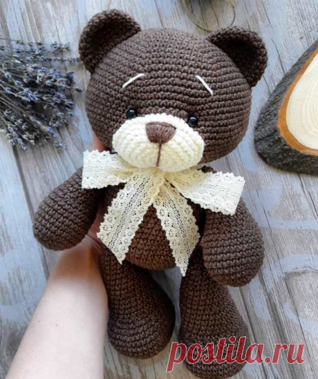 Медвежонок амигуруми схема крючком | AmiguRoom