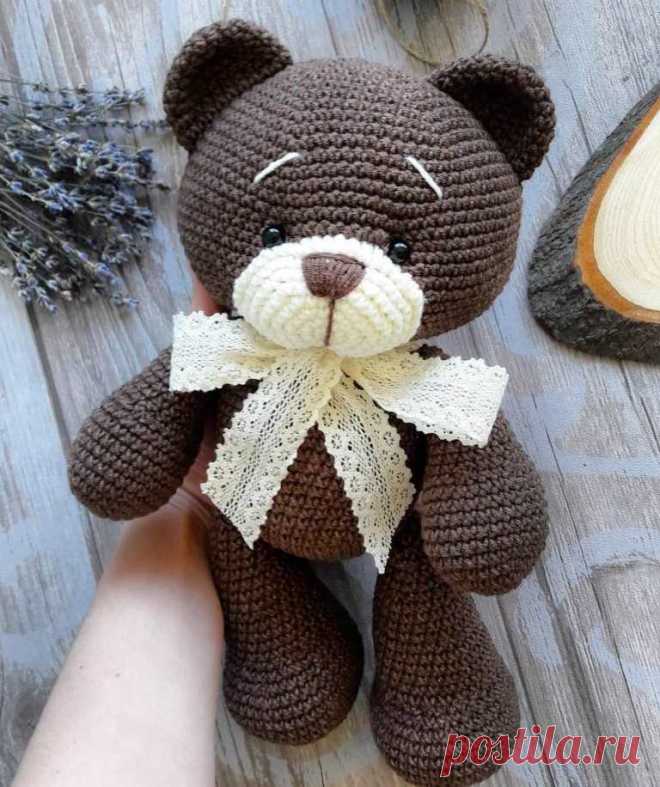 Медвежонок амигуруми схема крючком | AmiguRoom