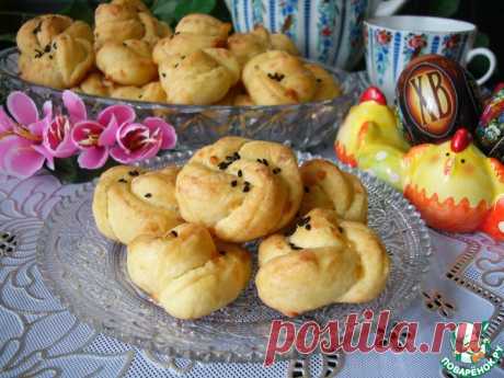 Мини-булочки "Сырные цветочки" Кулинарный рецепт