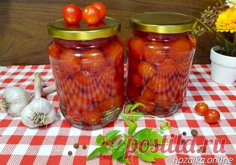 Маринованные помидоры черри на зиму - ну очень вкусные рецепты Здравствуйте, хозяюшки и хозяева! Я продолжаю что называется «борьбу с урожаем» и готовлю сегодня маринованные помидоры черри на зиму по