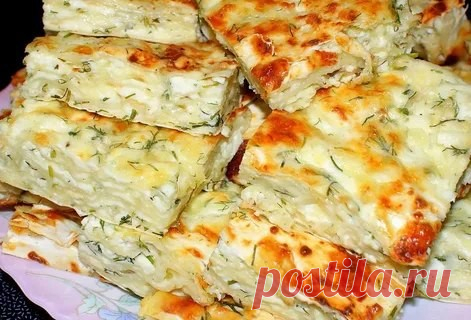 Ачма из лаваша с творогом