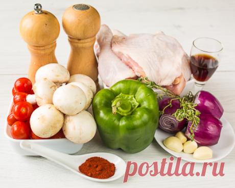 Куриные бедра, запеченные с овощами - Пошаговый рецепт с фото | Вторые блюда | Вкусный блог - рецепты под настроение