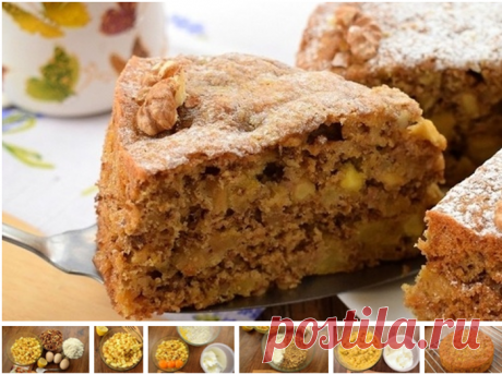 Яблочный пирог с орехами &quot;Рассвет&quot;