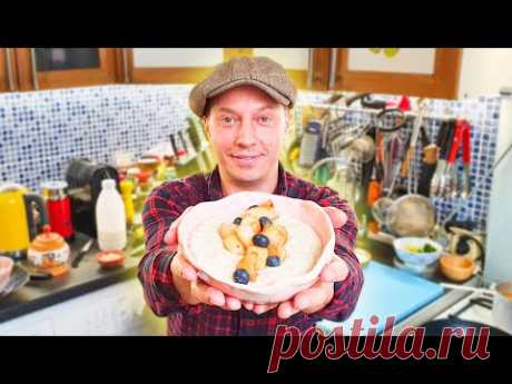Овсянка с яблоками и корицей, как вы мечтали, ресторанный рецепт. Пальчики оближешь.