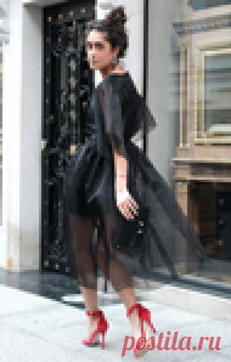 Шьем эффектное коктейльное платье-миди!