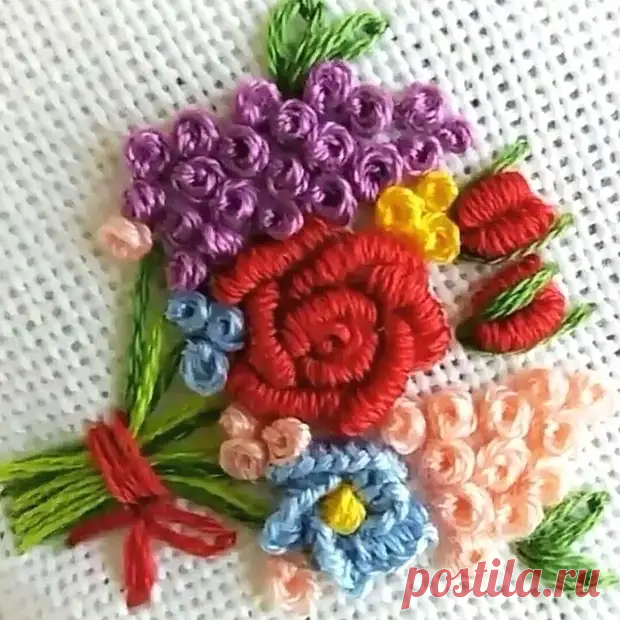 Миниатюрные вышивки-БУКЕТИК