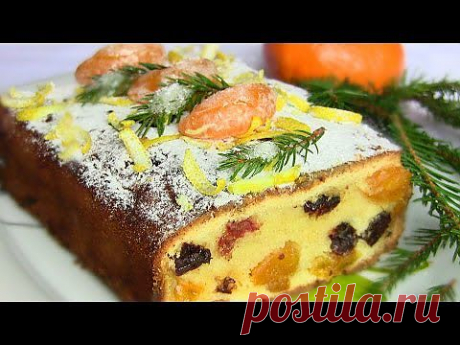 Рождественский кекс с мандаринами - кулинарный рецепт. Миллион Меню