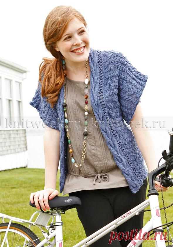 Жакет спицами женский связанный поперек на knitweek.ru
