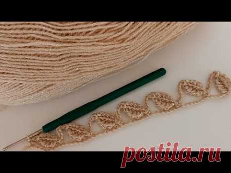 Новый дизайн крючком! Никто не верит, что этот шов всего 1 ряд
