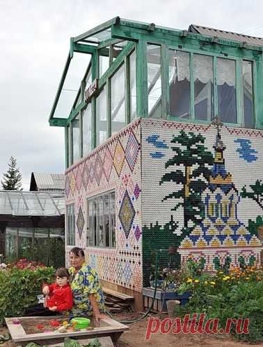 Украшаем дом.Хозяин красоты Николай Петрович Петряков, город Братск.(автор  Людмила Ковалева ) .