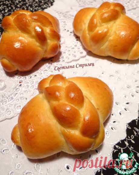 Булочки с начинкой из апельсинового джема и сливочного творожного сыра - кулинарный рецепт