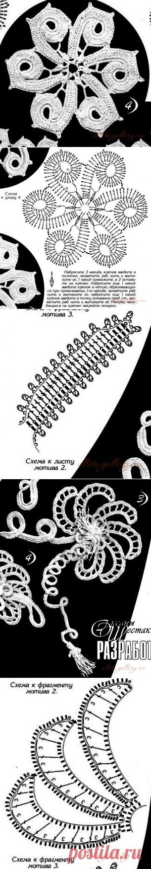 Серия сообщений. Мотивы ирландского кружева. Коловороты. Подборка 4