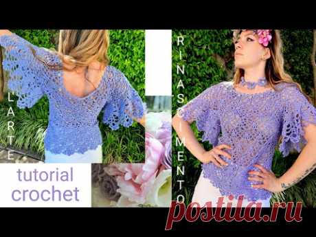 MAGLIA    R I N A S C I M E N T O  TUTORIAL   CROCHET  IN  TUTTE LE TAGLIE