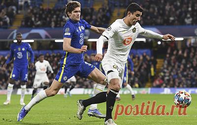 "Челси" обыграл "Лилль" в первом матче 1/8 финала Лиги чемпионов. Встреча завершилась со счетом 2:0