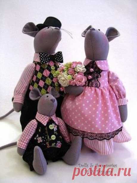 Милые мышки: идеи и выкройки — Сделай сам, идеи для творчества - DIY Ideas