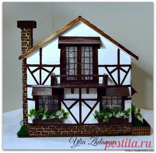 Миниатюрный, фахверковый дом №4.