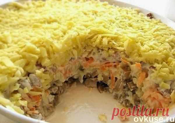 Салат с грибами и сыром... - Простые рецепты Овкусе.ру