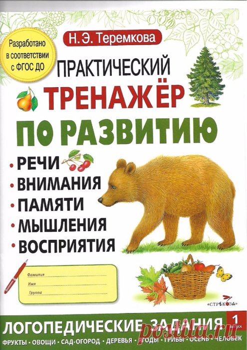 Практический тренажер по развитию речи, внимания, памяти, мышления, восприятия
