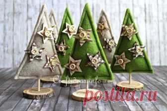 Felt Crafts for Christmas - Felt Christmas Trees