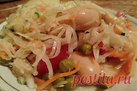 Весьма простой, но фантастически вкусный салатик!
&quot;Салат из капусты с фасолью&quot; Рецепт здесь...