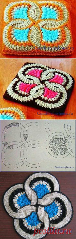 Вязание коврика по японским технологиям | Уют и тепло моего дома