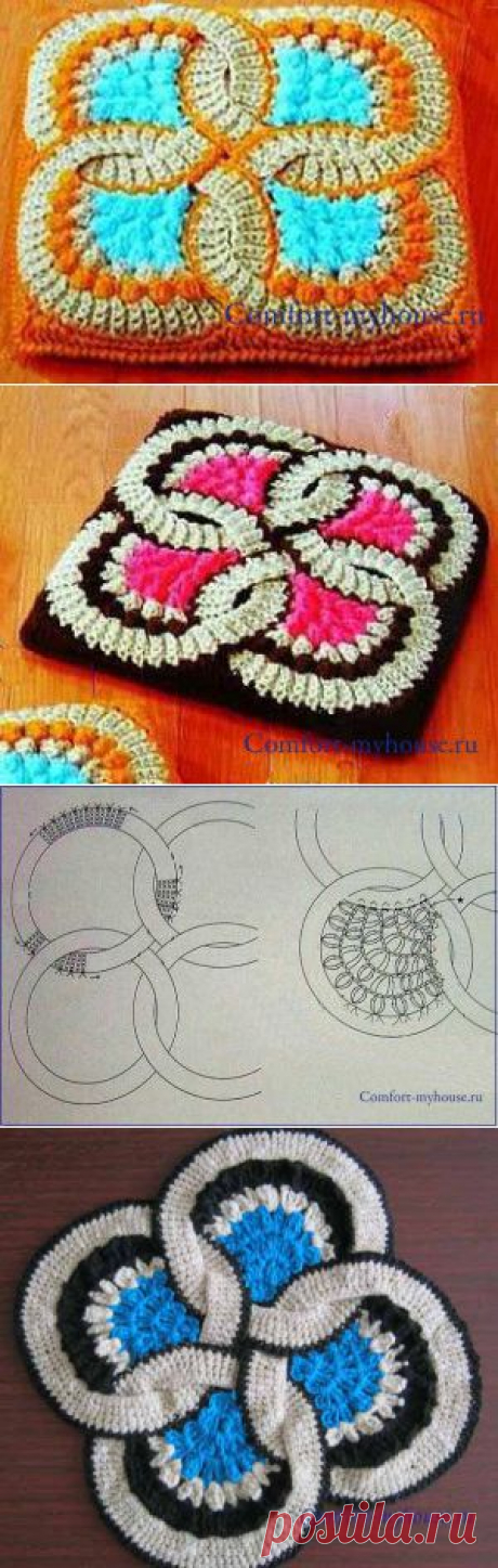 Вязание коврика по японским технологиям | Уют и тепло моего дома
