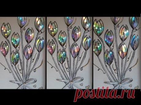 Flores de CD´s