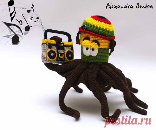 PDF Бумбокс крючком. FREE crochet pattern; Аmigurumi toy patterns. Амигуруми схемы и описания на русском. Вязаные игрушки и поделки своими руками #amimore - маленький магнитофон, бумбокс, игрушка для игрушки.